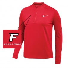 Nike Women's Dri-Fit Element 1/2-Zip Top (Scarlet)